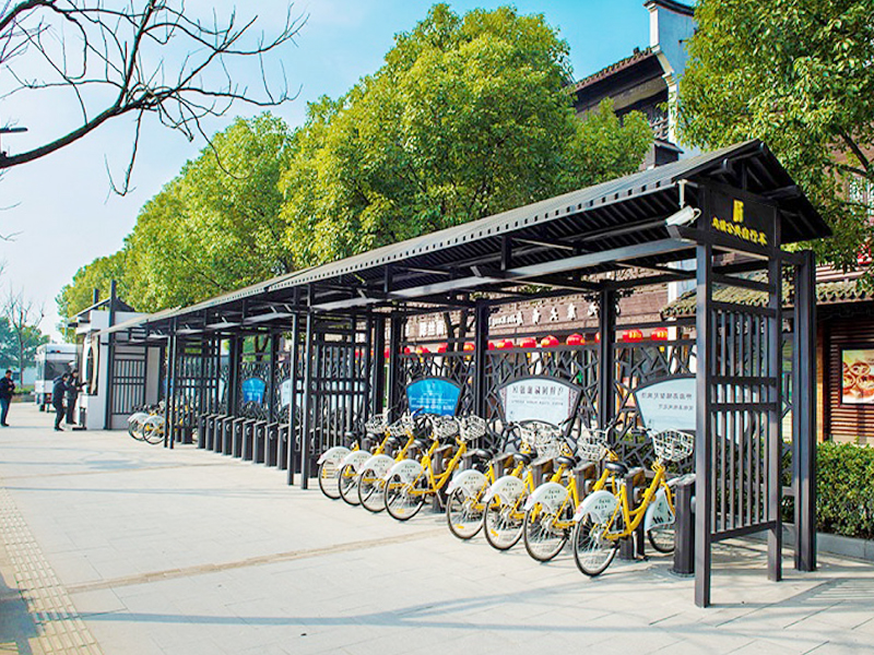 仿古電動車車棚